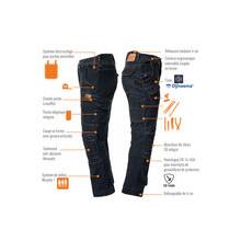 Pantalon harpoon multi indigo - jean (vignette) Pantalon harpoon multi indigo - jean