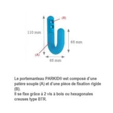 Patère souple anti pendaison parkid