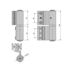 Paumelle 2 lames velox top