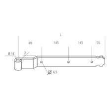 Penture droite aluminium