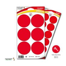 Planche 6 ronds rouges - accès pompier