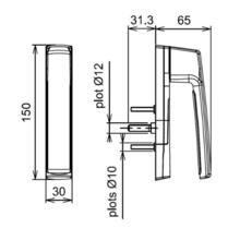 Poignée 20° sarena mini 7882