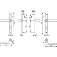 Poignée de porte étroite  hamburg saillie normale