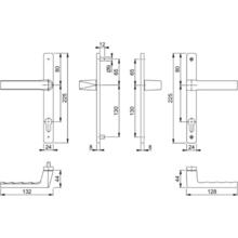 Poignée de porte étroite  toulon saillie normale