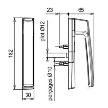 Poignée fixe sarena 7060