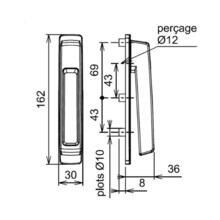 Poignée sarena sr 7070