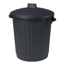 Poubelle 80 litres plastique avec couvercle