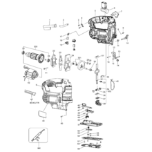 Scie sauteuse à poignée supérieure 650 w