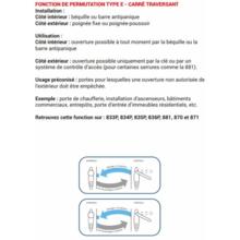 Serrure antipanique monopoint 871