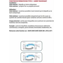Serrure antipanique multipoints 835p  2 vantaux