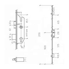 Serrure compact 855gl type 7