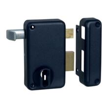 Serrure en applique verticale tirage cylindre européen