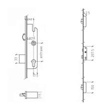Serrure bs2600 à rouleau - pour alu