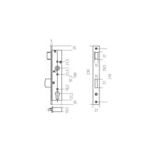 Serrure pêne 1/2 tour 8001 (vignette) Serrure pêne 1/2 tour 8001