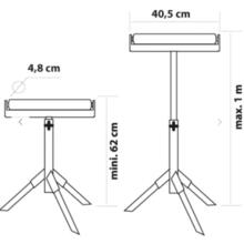 Servante d'atelier à rouleau