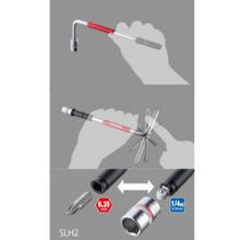 Set clé l embouts orientable + 10 acc - 2way