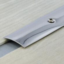 Seuil plat perce inox brillant 30mm/2,7m