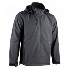 SOFTSHELL A CAPUCHE ROCK GRIS NUIT (vignette) Softshell a capuche rock gris nuit