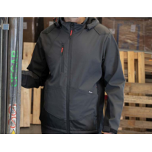 SOFTSHELL A CAPUCHE ROCK GRIS NUIT (vignette) Softshell a capuche rock gris nuit