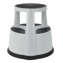 Tabouret mobil step luxe gris