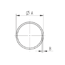 Tube 42mm pour garde corps inox 304