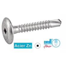 Vis autoperceuses tête crantée large carrée