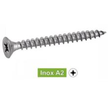 Vis bois inox tête fraisée pozi
