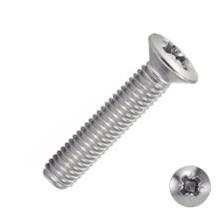 Vis métal inox tête fraisée bombée pozi