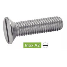 Vis métaux tête fraisée fendue inox