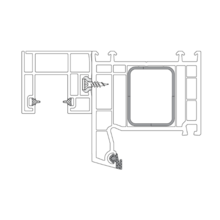 Vis pvc pour rejet d'eau