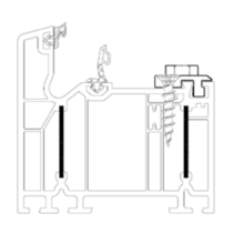 Vis pvc tête fraisée  se simple filet